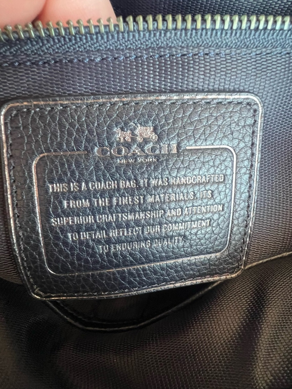Coach Gramercy Blue Python Satchel - Picture 11 of 16